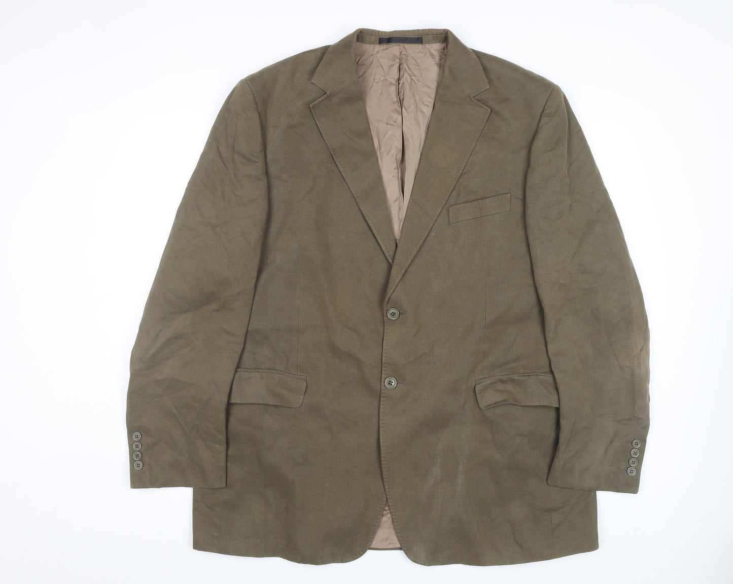 Marks and Spencer Men's Green Blazer, Size 46, Business Style