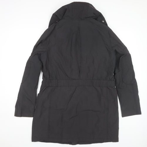 Clements Ribeiro Women's Black Size 12 Hooded Coat