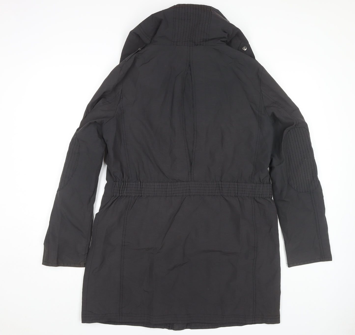 Clements Ribeiro Women's Black Size 12 Hooded Coat