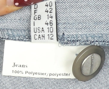 Marcona Women's Blue Size 14 Button Blazer