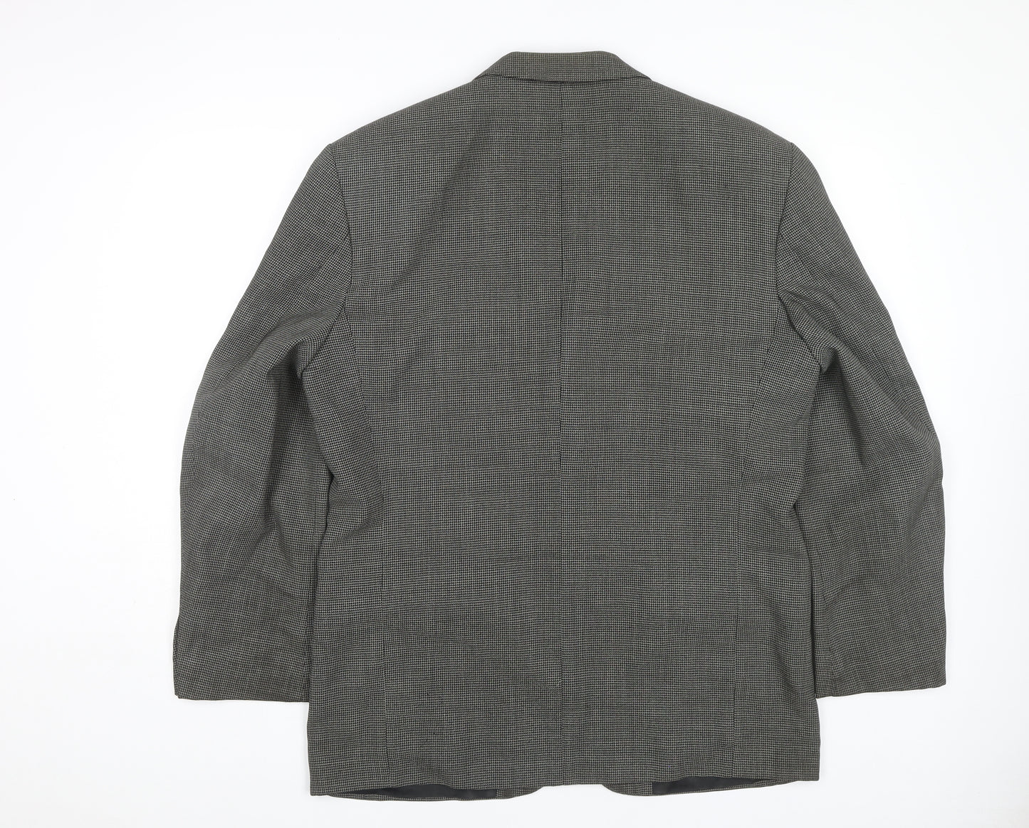 Jonathan Adams Men's Grey Check Blazer, Size 42 Regular Fit