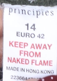 Principles Women's Green Roll Neck Jumper, Size 14