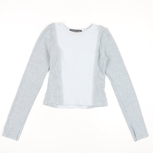 Manière De Voir Women's Grey Long Sleeve Top