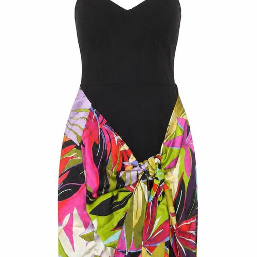 Zara Women's Black Floral Slip Dress, Size S
