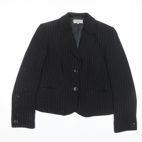 Marks and Spencer Women's Black Pinstripe Suit Jacket Size 12