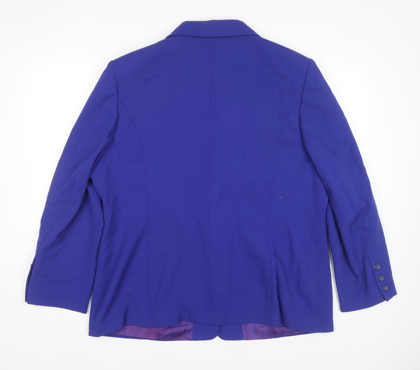 Barucci Women's Blue Blazer, Size 20, Buttoned, Lined