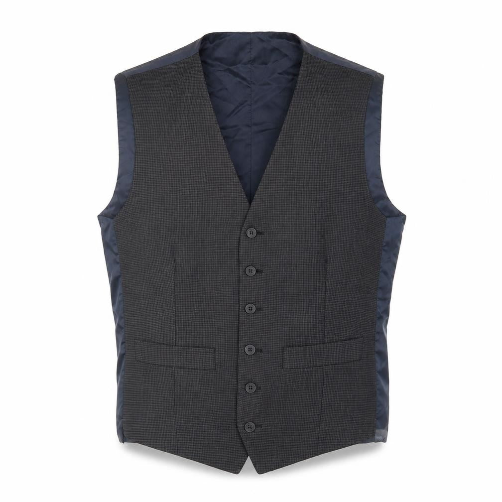 Front view of Hammond & Co. Men's Grey Waistcoat - 38 Regular Fit