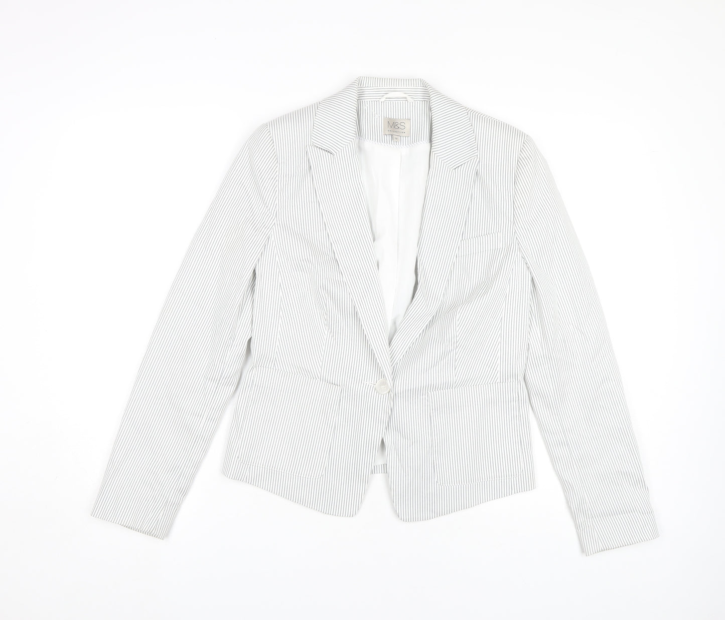 Marks and Spencer Women's Blazer White Size 12