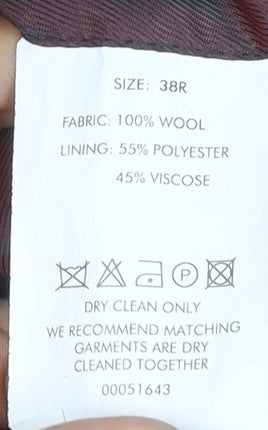 Chester Barrie Men's Grey Striped Wool Blazer, 38R