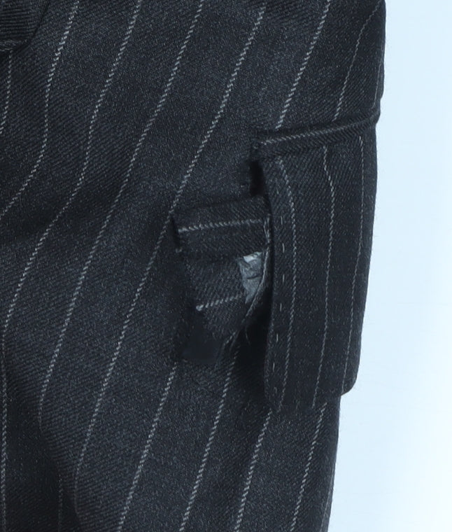 Chester Barrie Men's Grey Striped Wool Blazer, 38R