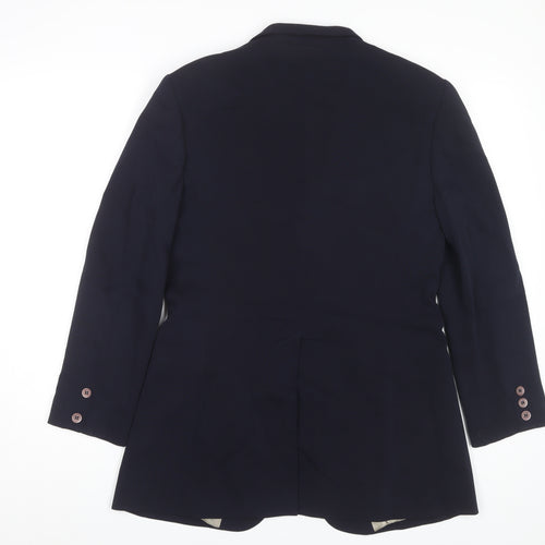 Jigsaw Women's Blue Wool Blend Blazer Size 12