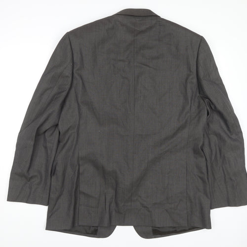 Marks & Spencer Men's Grey Wool Blazer, 44R, Formal