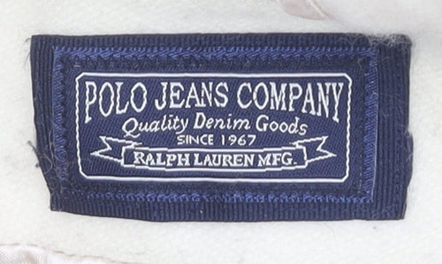 Polo Jeans Women's Ivory Wool Pea Coat XL