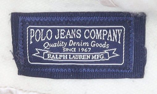 Polo Jeans Women's Ivory Wool Pea Coat XL