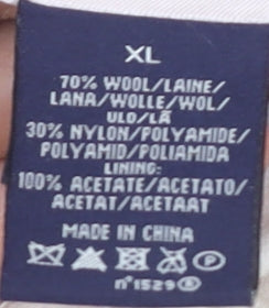 Polo Jeans Women's Ivory Wool Pea Coat XL