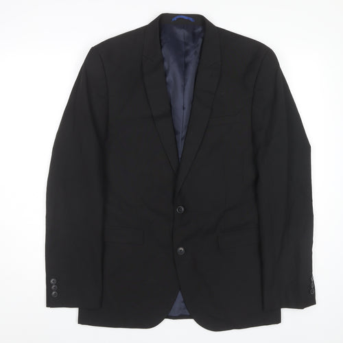 Next Men's Black Blazer 40R Classic Formal