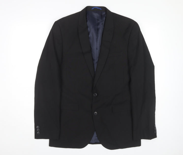 Next Men's Black Blazer 40R Classic Formal