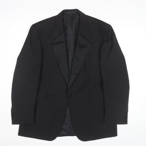 Premiere Collection Men's Black Tuxedo Blazer, Size 40, Formal Jacket