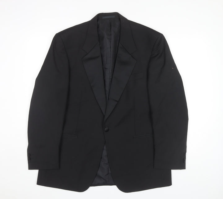 Premiere Collection Men's Black Tuxedo Blazer, Size 40, Formal Jacket