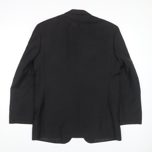 Premiere Collection Men's Black Tuxedo Blazer, Size 40, Formal Jacket