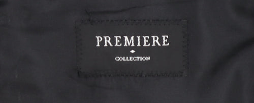 Premiere Collection Men's Black Tuxedo Blazer, Size 40, Formal Jacket