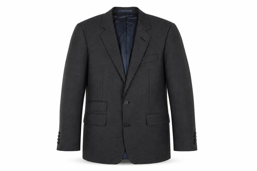 Front view of Hammond & Co. Men's Grey Blazer 38R Chest Single-Breasted
