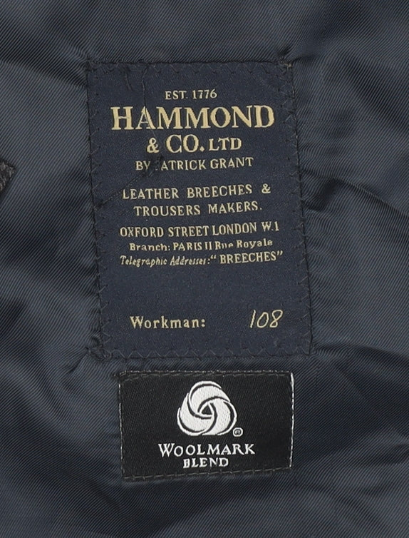 Hammond & Co. Men's Grey Blazer 38R Chest Single-Breasted