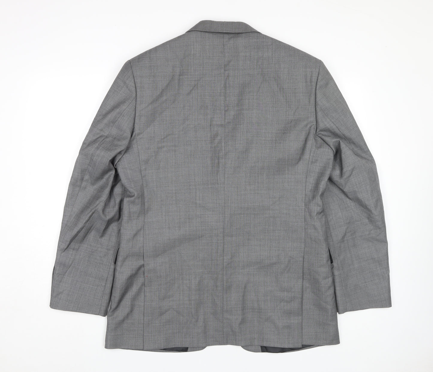 Karl Jackson Men's Grey Blazer 40 Check Regular Fit