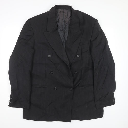 Burton Men's Black Double Breasted 42 Long Blazer