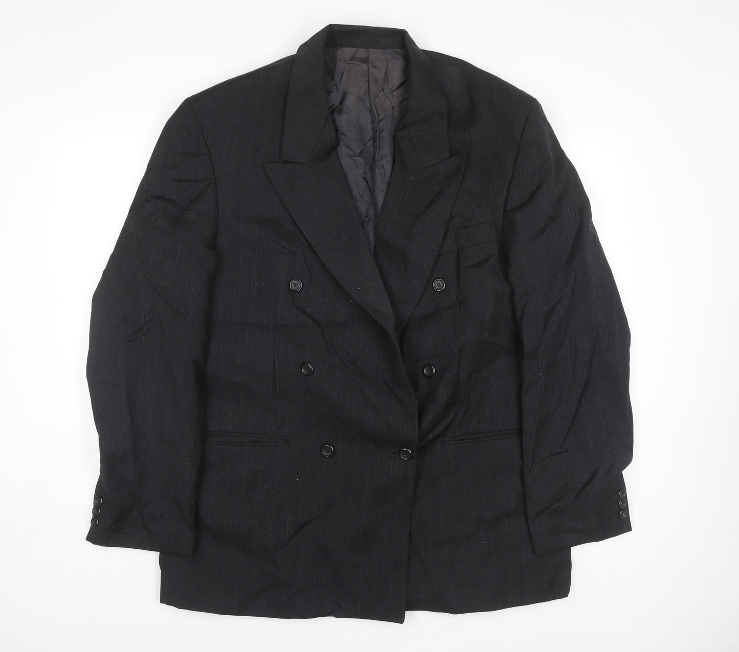 Burton Men's Black Double Breasted 42 Long Blazer