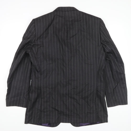Paul Costelloe Men's Black Striped Blazer 40R