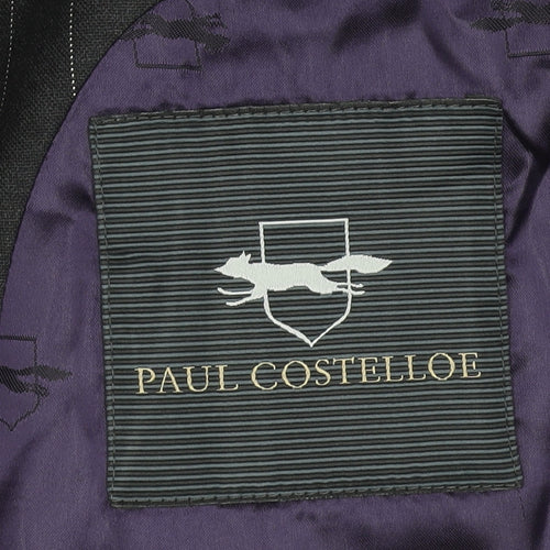 Paul Costelloe Men's Black Striped Blazer 40R