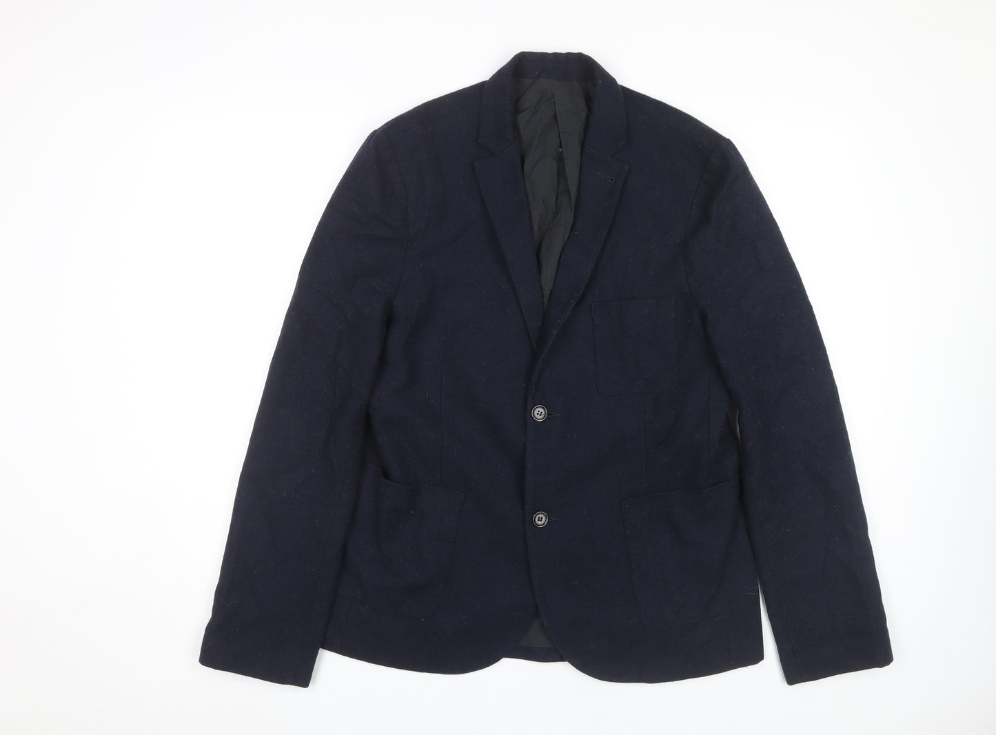 Topman Men's Navy Blue Blazer, Size 40, Business Casual