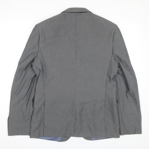 Burton Menswear Grey Slim Fit Blazer Men's 40R