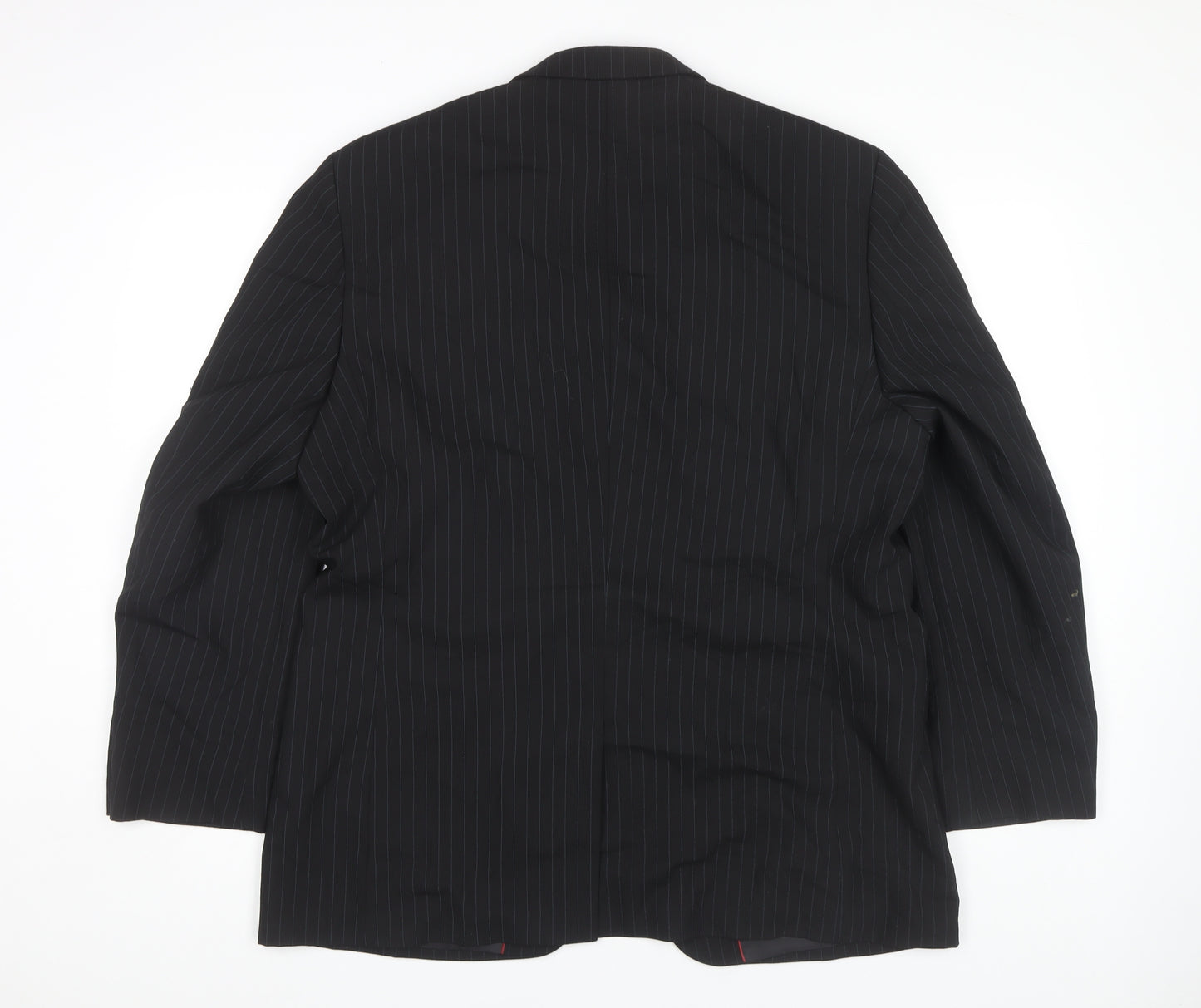 Burton Men's Black Blazer 42S Classic Striped Formal