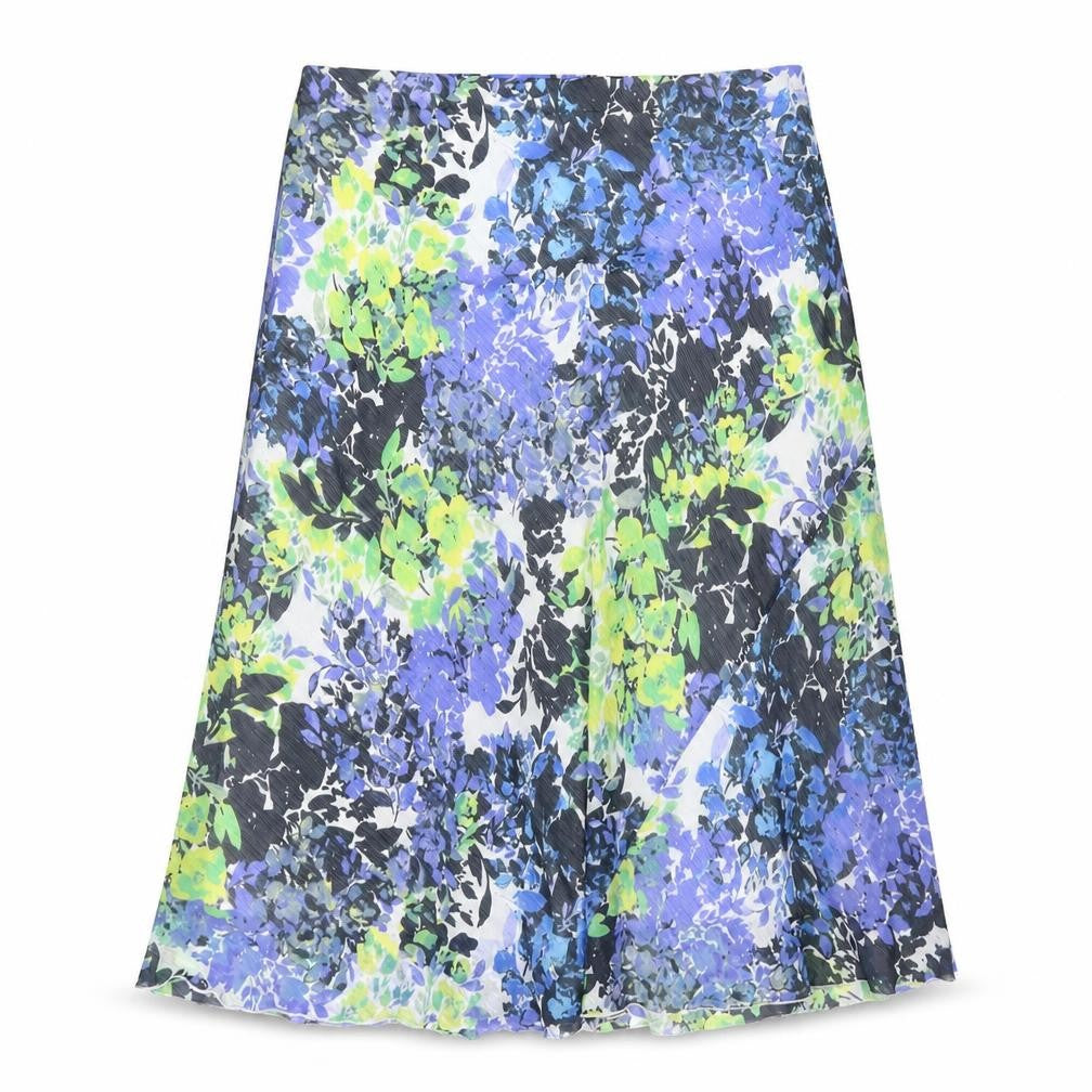 Front view of Isle Collection Women's Multicoloured Floral Skirt