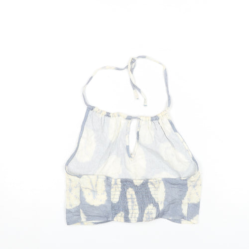 Pull&Bear Women's Blue Camisole Halter Tank Top M