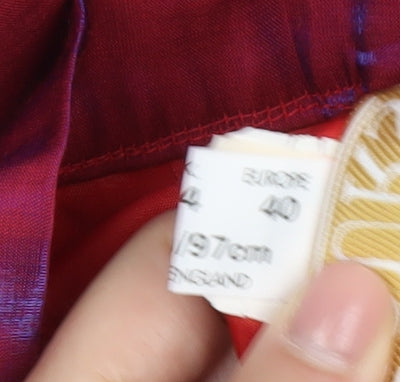 Tous Les Jours Women's Red Long Skirt, Size 12