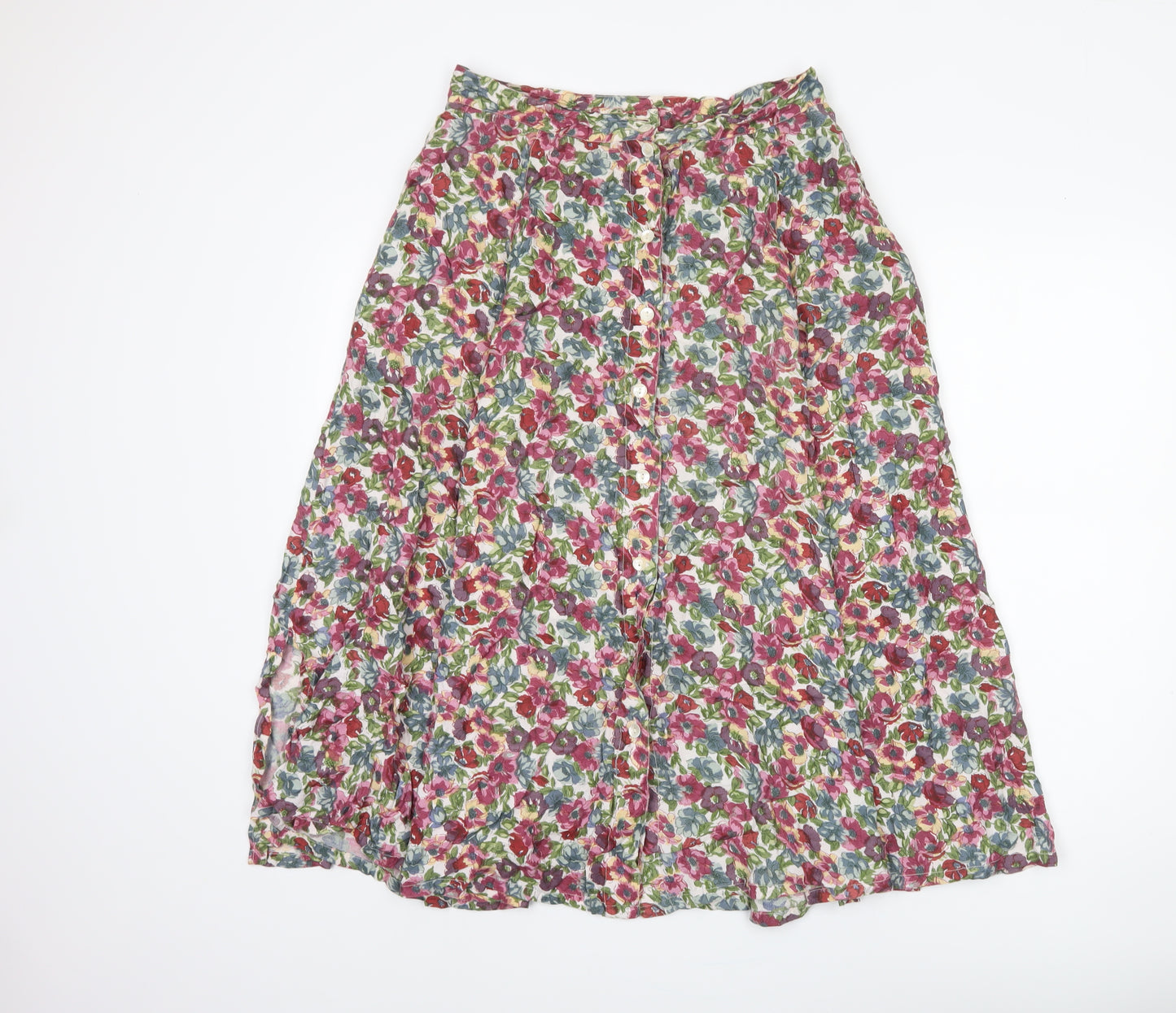 Monsoon Women's Floral Midi Skirt, Size 16, A-Line Style