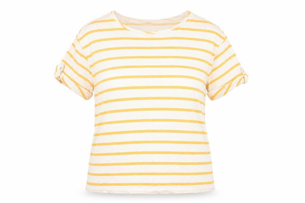Front view of Dorothy Perkins Women's Multicoloured Striped Top, size 12