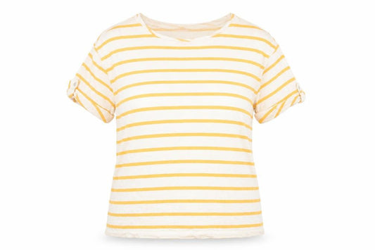 Front view of Dorothy Perkins Women's Multicoloured Striped Top, size 12