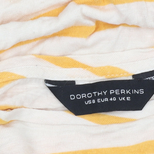 Dorothy Perkins Women's Multicoloured Striped Top Size 12