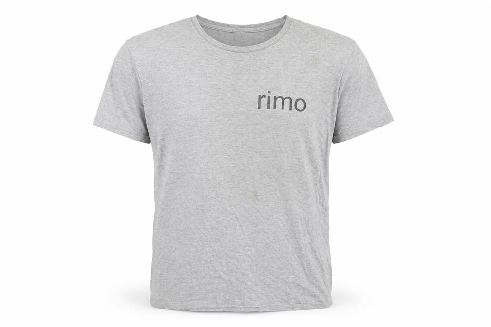 Front view of B&C Collection Men’s Grey XL Crew Neck T-Shirt