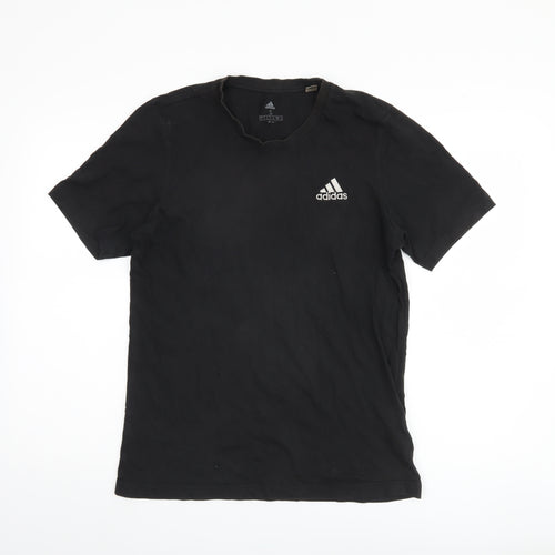 Adidas Men's Black Short Sleeve Cotton T-Shirt Size S