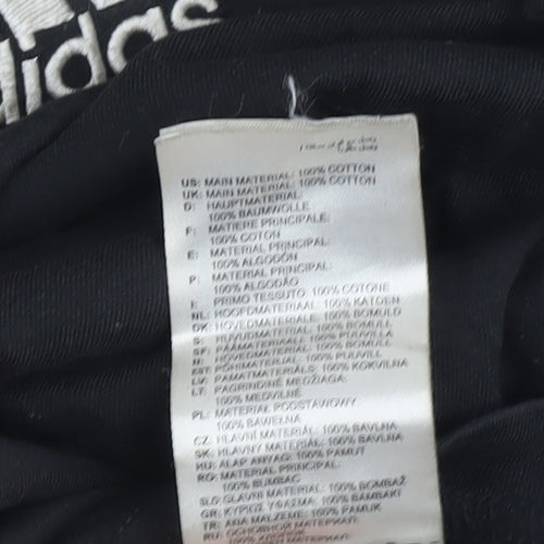 Adidas Men's Black Short Sleeve Cotton T-Shirt Size S