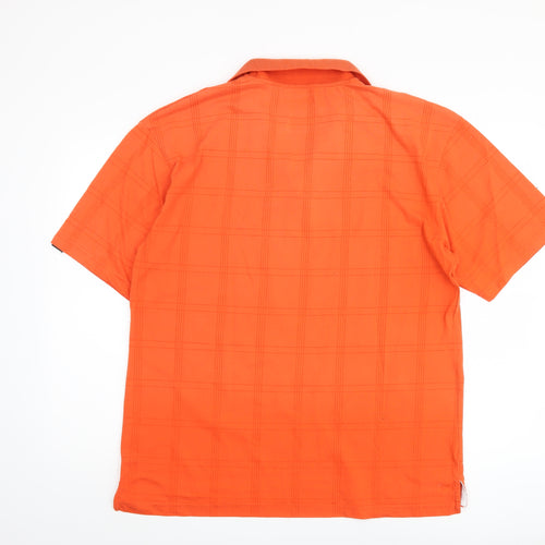 Dunlop Men's Orange Polo, 2XL, Short Sleeve, Regular Fit