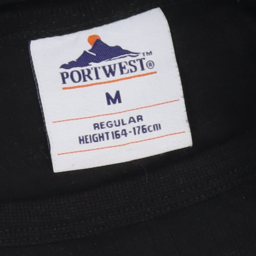 Portwest Black Men's Pullover Long Sleeve M