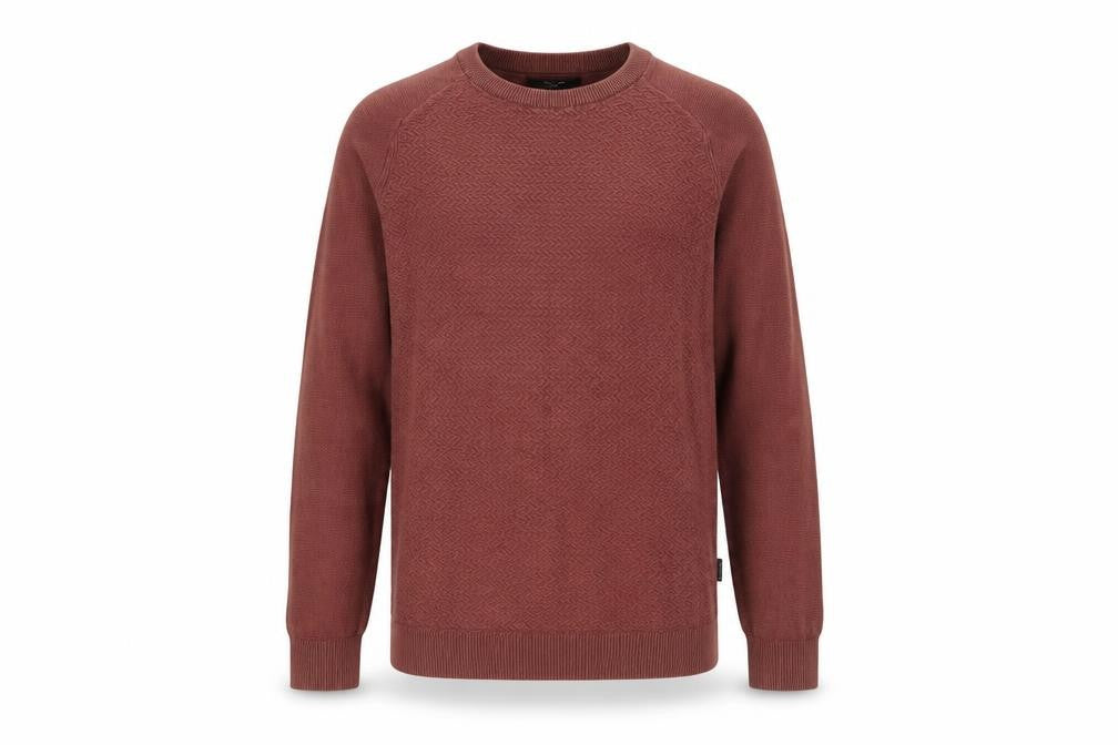 Front view of Jack & Jones Men’s Brown Cotton Pullover -, size S