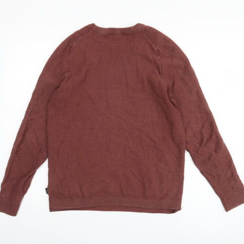 Jack & Jones Men’s Brown Cotton Pullover - Size S