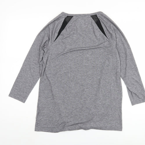GapFit Women's Grey Maternity Long Sleeve T-Shirt, Size S